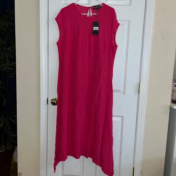 GSTQ Top Spin Dress in Pink Lux - Picture 3 of 9